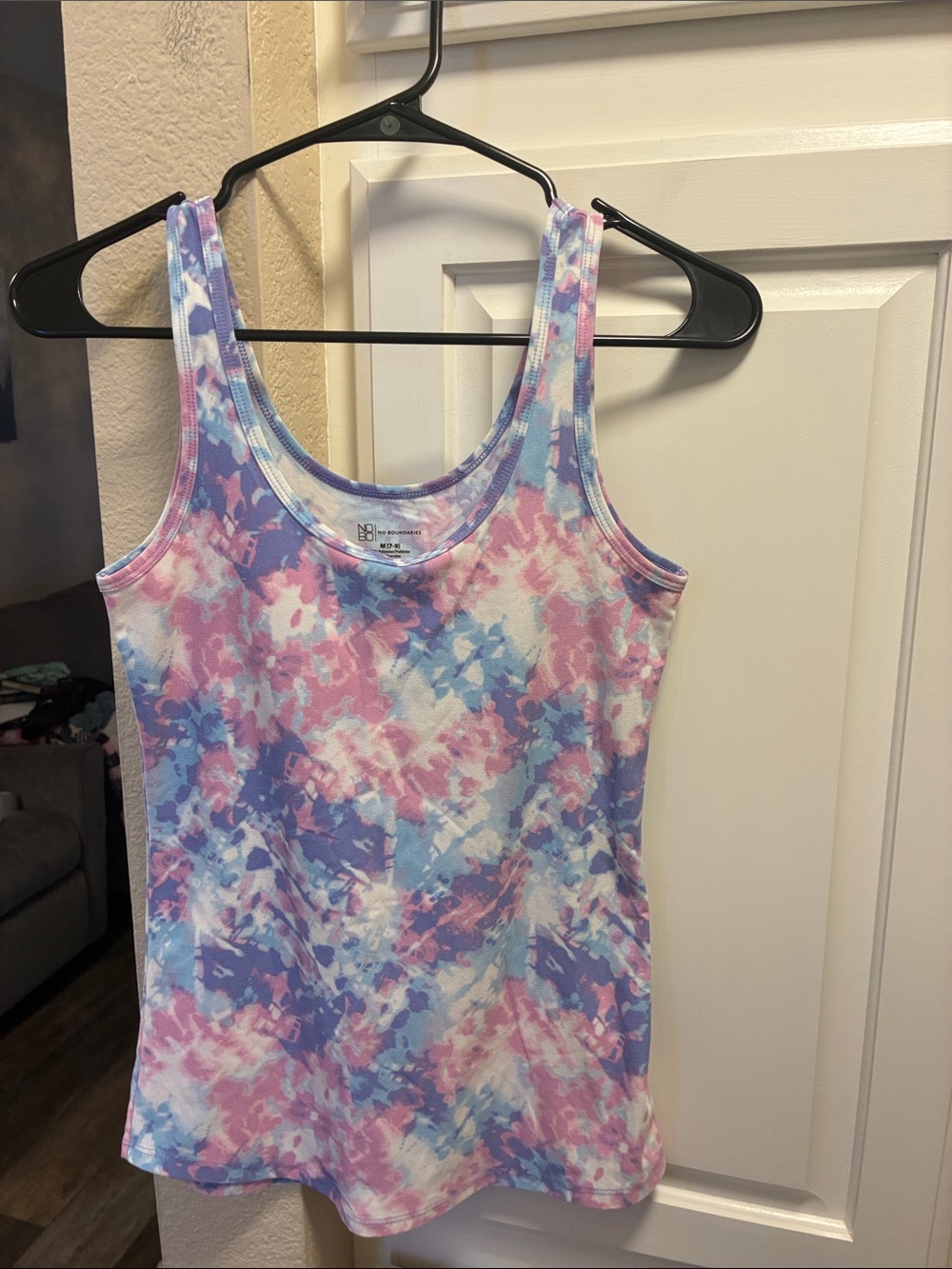 4 for $10 💗💗 No Boundaries pink, blue, purple & white tye- Dye Tank Top
